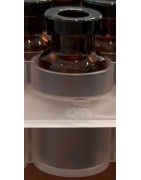 ISO 2R Amber Open Sterile Vials, Protection Sleeve, Tray of 100