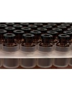 ISO 2R Amber Open Sterile Vials, RTU Nested Tray in Tub, Tray of 100