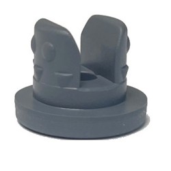 20mm 2-Leg Lyophilization Vial Stopper, Nubbed Leg Style, Bromobutyl Rubber, Bag of 1,000