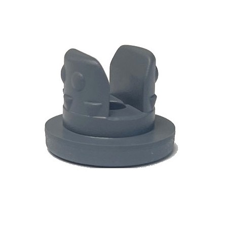 20mm 2-Leg Lyophilization Vial Stopper, Nubbed Leg Style, Bromobutyl Rubber, Bag of 1,000