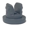 20mm 2-Leg Lyophilization Vial Stopper, Nubbed Leg Style, Bromobutyl Rubber, Bag of 1,000