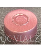 Rose Gold 20mm Center Tear Out Unlined Aluminum Vial Seals, Bag of 1000