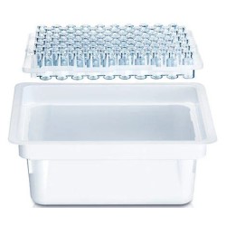ISO 2R Clear Open Sterile Vials, Protective Nested Sleeve Tub, Tray of 100