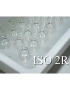 ISO 2R Clear Open Sterile Vials, RTU Nested Small Tray, Manual Fill, 100pc