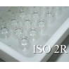 ISO 2R Clear Open Sterile Vials, RTU Nested Small Tray, Manual Fill, 100pc