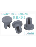 13mm Ready to Sterilize IGLOO Lyophilization Vial Stoppers, Bag of 5,000