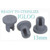13mm Ready to Sterilize IGLOO Lyophilization Vial Stoppers, Bag of 5,000