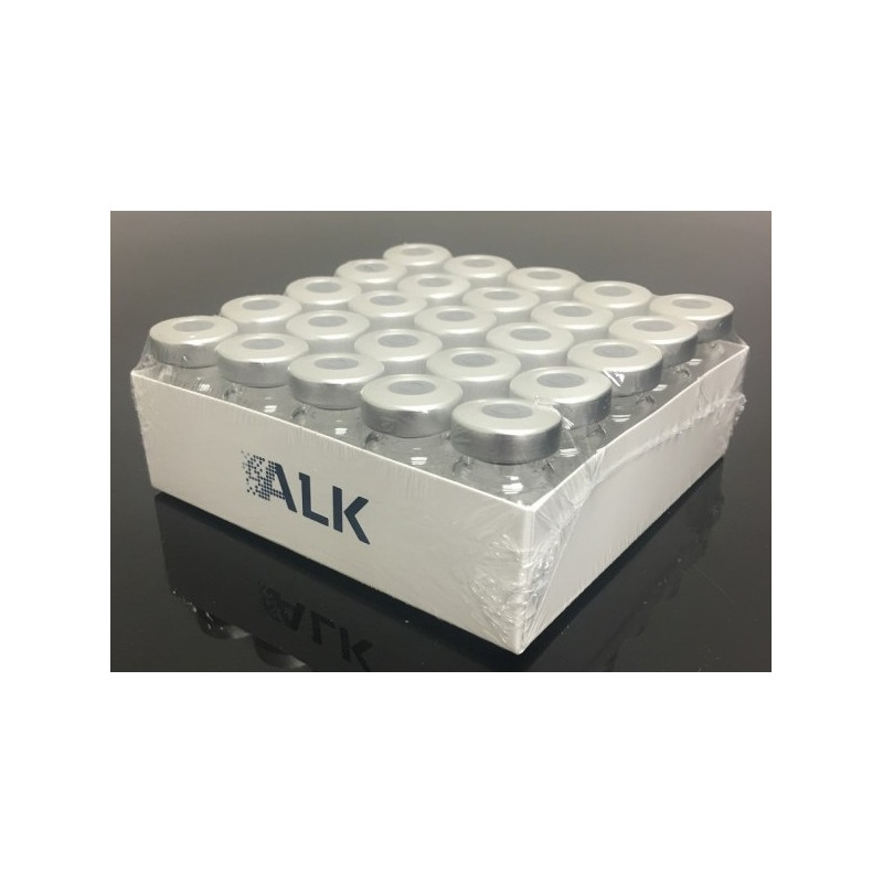 ALK 5mL Sterile Serum Vials, Silver Seals, Pack of 100