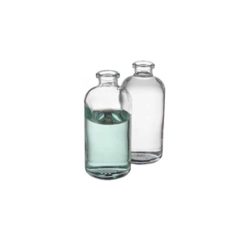 60ml Clear Molded Serum Bottle Vials, USP Type 1 Glass, 20mm Crimp, 72 piece module