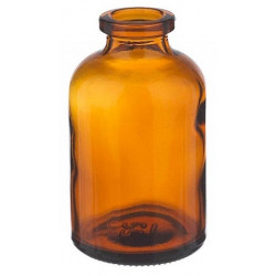 30ml Amber Serum Vials, molded serum bottle style, USP type 1 amber borosilicate glass