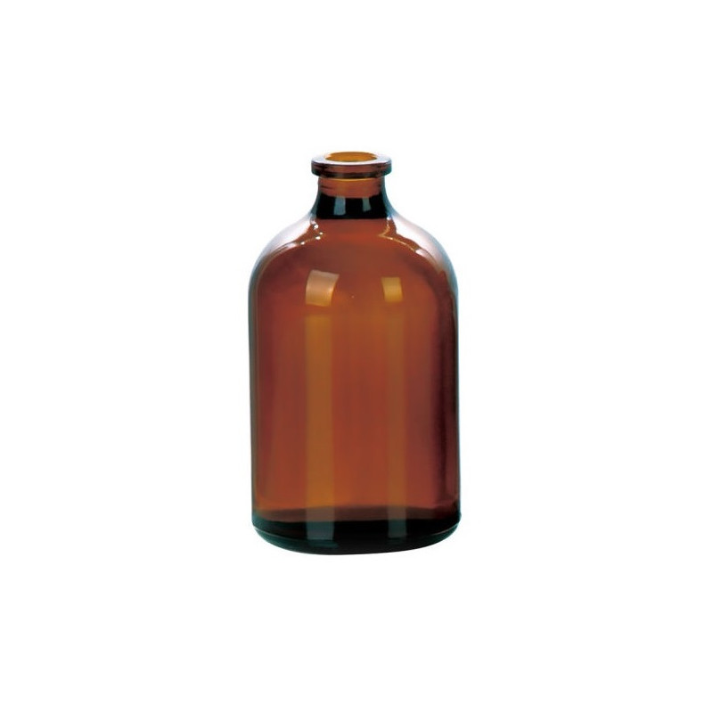 100ml amber serum bottle vials manufactured from USP Type 1 amber borosilicate glass.