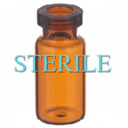 Sterile 2ml Amber Open Vials, Ready to Fill, Tray of 417 pieces
