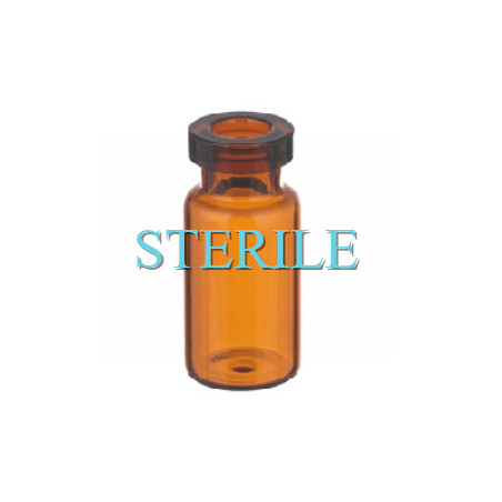 Sterile 2ml Amber Open Vials, Ready to Fill, 15x32mm, Tray of 417 pieces