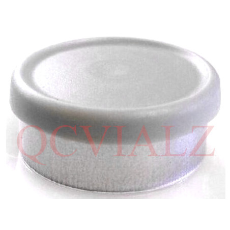 West Matte 20mm Misty Gray Flip Cap Vial Seals, manufactured by West Pharmaceuticals in the USA