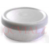 West Matte 20mm Misty Gray Flip Cap Vial Seals, manufactured by West Pharmaceuticals in the USA