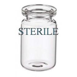 Sterile 6mL Clear Open Vials, Ready to Fill, Tray of 176 pieces