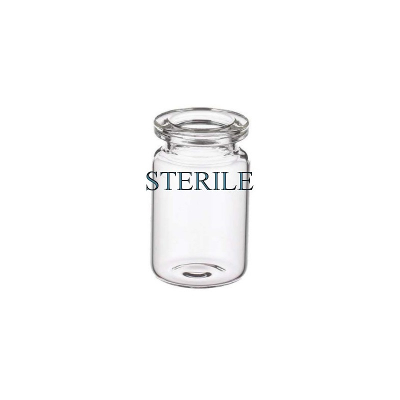 Sterile 6mL Clear Open Vials, Ready to Fill, Tray of 176 pieces