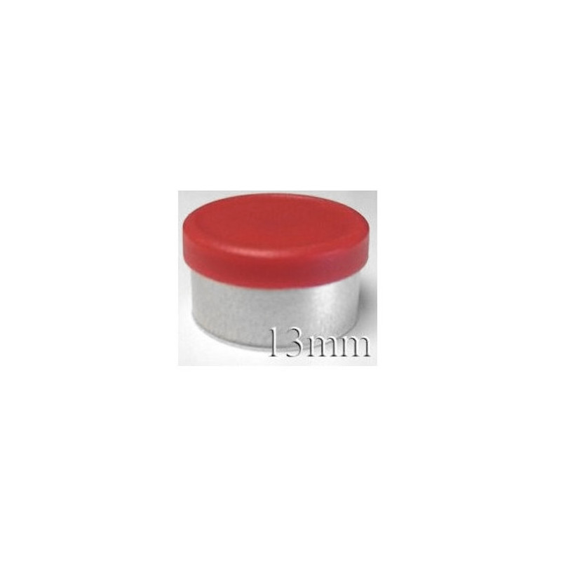 Red 13mm West Matte Flip Cap Vial Seals - West Catalog No. 54130686