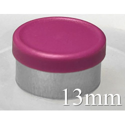 Magenta 13mm West Matte Flip Cap Vial Seals, West Pharmaceutical catalog number 54130943