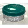 Dark Green 20mm Glossy Flip Cap Vial Seals, Bag of 1,000. QCVIALZ Catalog SKU no. SFC20DKG-1K