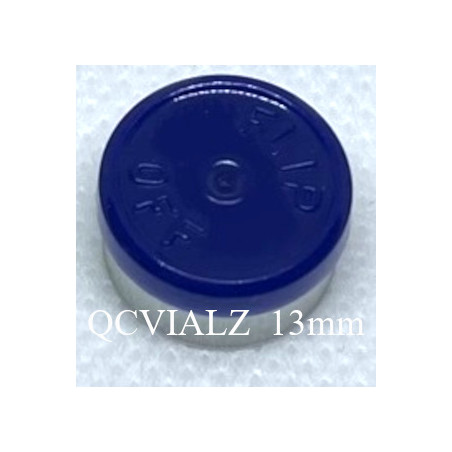 Dark Blue 13mm Flip Off® Vial Seals, West Pharmaceutical, Bag of 1,000
