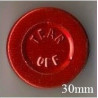 Red 30mm Center Tear Aluminum Serum Bottle Vial Seal, Pack of 250