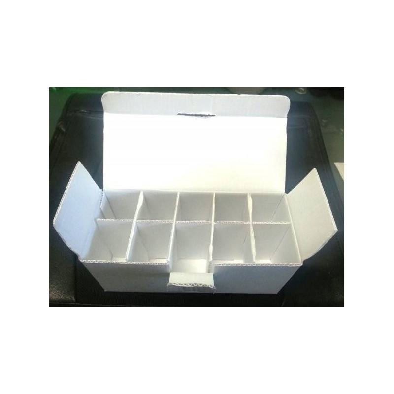 Treasure Chest White Vial Boxes, for 10ml Serum Vials, Pack of 5. QCVIALZ Catalog WVB10x10-5