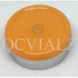 20mm Faded Light Orange Flip Off® Vial Seals, West Pharma, Pk of 100. QCVIALZ catalog no. FO20FLO-100