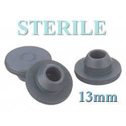 Sterile 13mm Round Bottom Vial Stoppers, Bag of 1,000 pieces