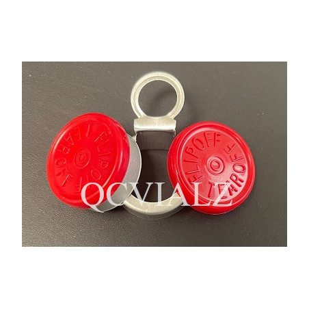 West 20mm Flip Off-Tear Off® Vial Seals, Red, Bag 1000