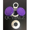 PURPLE West 20mm Flip Off-Tear Off® Vial Seals, manufactured by West Pharma.
