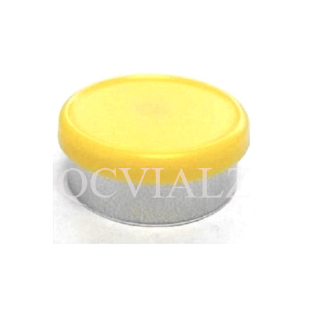 West Matte 20mm Yellow Flip Cap Vial Seals, by West Pharmaceuticals 54202231