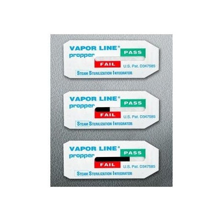 Propper Manufacturing 26900825 Vapor Line Steam Sterilization Integrator with Extender, pk of 250