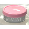 Pink 20mm Superior Flip Cap Vial Seals, Pack of 100. QCVIALZ catalog no. SFC20PNK-100