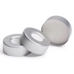 20mm Open PTFE Lined Aluminum Vial Seals, Pack of 100
