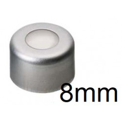 8mm Silver Aluminum PTFE Lined Seal, Pack of 100