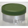 Avocado Green13mm West Matte Flip Cap Vial Seals, Pack of 100