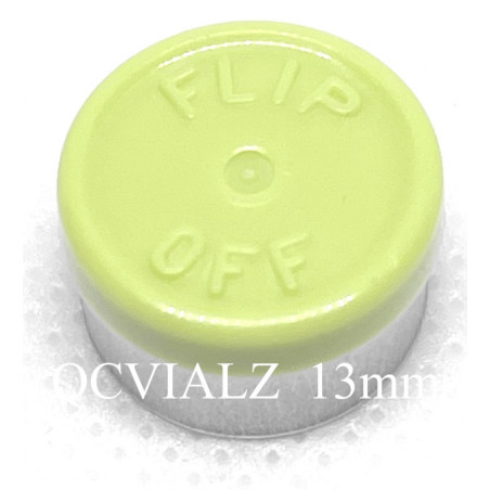 Faded Light Green 13mm Flip Off® Vial Seals, West Pharmaceutical, Bag of 1,000