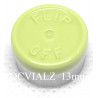 Faded Light Green 13mm Flip Off® Vial Seals, West Pharmaceutical, Bag of 1,000