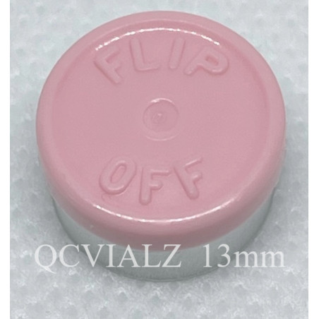 Gloss Pink 13mm Flip Off® Vial Seals, West Pharmaceutical, Bag of 1,000