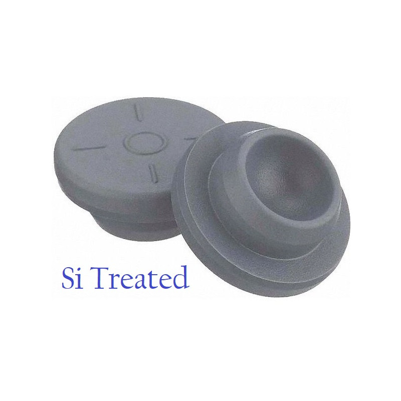 20mm Vial Stopper, Silicone Treated Round Bottom (SPG), Bag of 1000