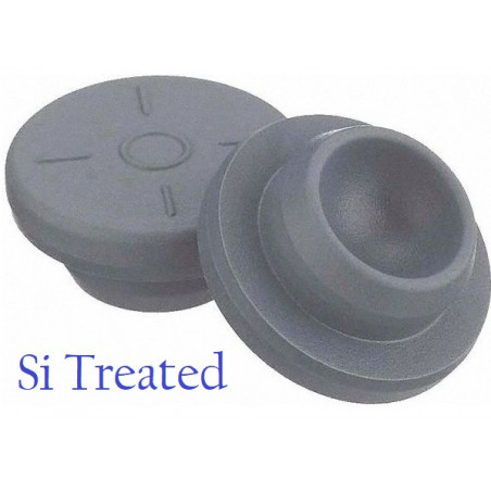 20mm Vial Stopper, Silicone Treated Round Bottom (SPG), Bag of 1000
