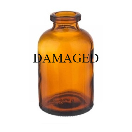 30mL Amber Serum Vials, Damaged Partial Modules of 75-90pc. QCVIALZ catalog no. 61020G-30-partial