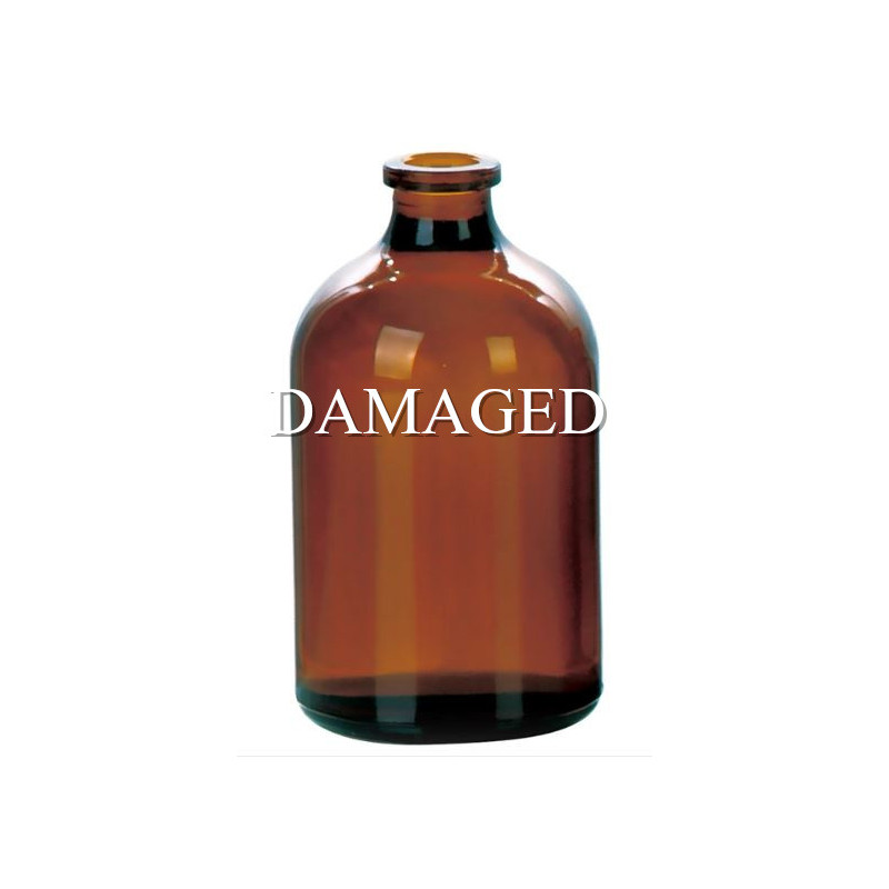 100mL Amber Serum Vials, damaged partial modules of 40-50