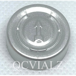 20mm Full Tear Off Aluminum Vial Seals, Natural Silver, Bag of 1,000