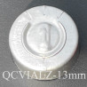 13mm Full Tear Off Aluminum Vial Seals, Natural Silver, Bag of 1,000