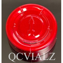 20mm Full Tear Off Aluminum Vial Seals, Red, Bag of 1,000, QCVIALZ catalog no. CTO20RED-1K