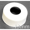 13mm Open Face Hole Punched Vial Seals, White, Bag of 1000. QCVIALZ catalog no. HP13WHT-1K