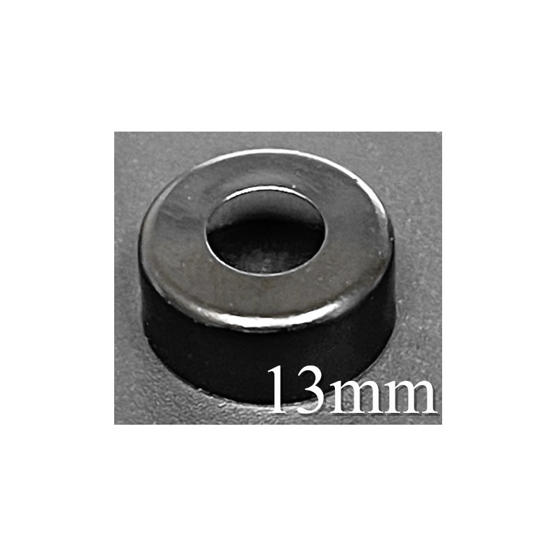 13mm Open Face Hole Punched Vial Seals, Black, Bag of 1000