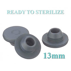 Washed 13mm Ready to Sterilize Vial Stoppers, bag of 8,000